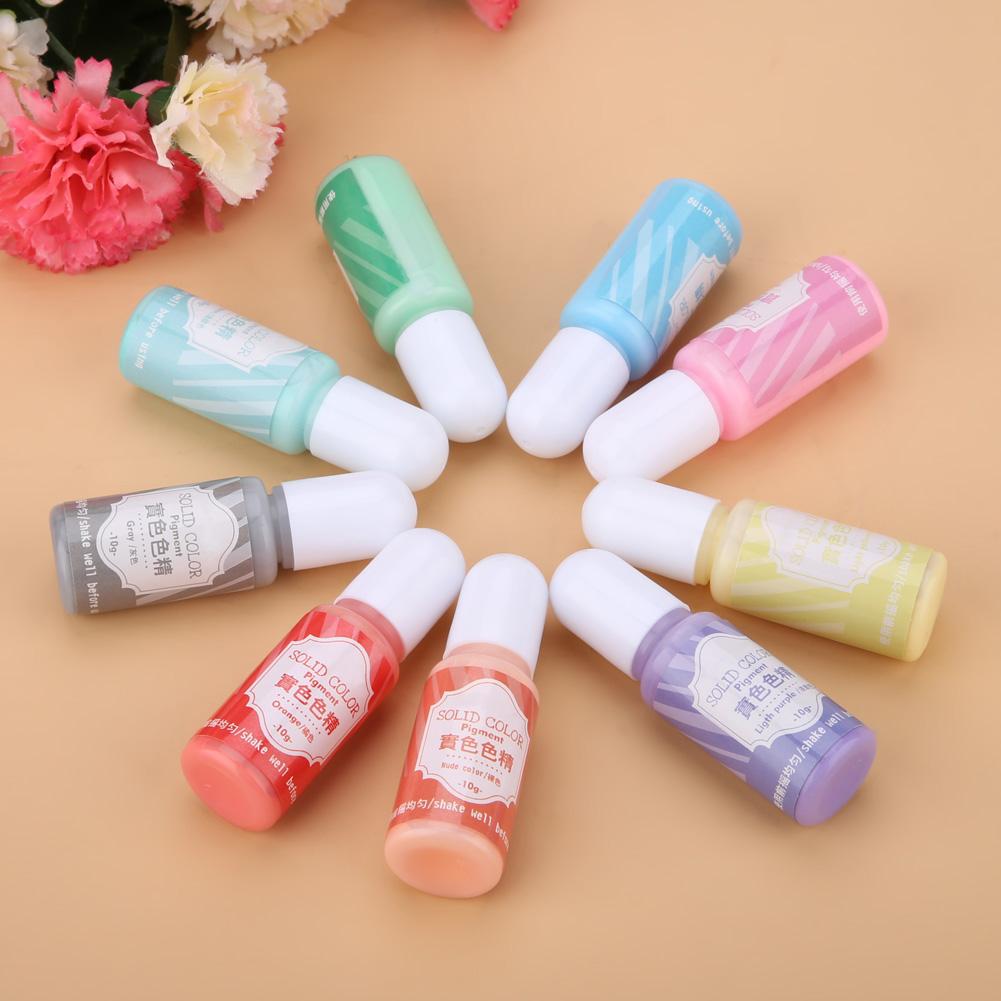 

9 цветов 10 г эпоксидная УФ-смола краситель краситель пигмент DIY художественные поделки (#A)