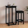 Day and Night - Day and Night High Bar Table Solid Black Pine Wood 60x60x110 Cm
