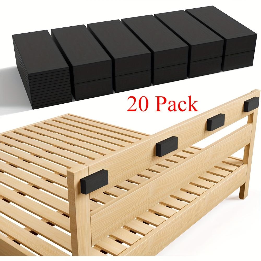 

20 шт. Защитные накладки на изголовье кровати из черного пенопласта EVA - 10 шт. (Толщина 15 мм) и 10 (Толщина 5 мм) Амортизирующие бамперы для кроватей и диванов, предотвращающие царапины и повреждения чёрный