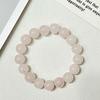 Pink Crystal Bracelet for Women 8mm Round Beads Beaded Bracelets 10mm Semi-Precious Gemstone Bangle Jewelry Gifts