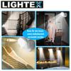 LIGHTEX LED Wall Lamp Wall Light with Motion Detector Battery Indoor Outdoor
