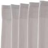 NITORI Flat Curtain CT01 100% Cotton Grey 110x200 Cm Set of 2 Drapery Window Treatment with Adjustable Hooks