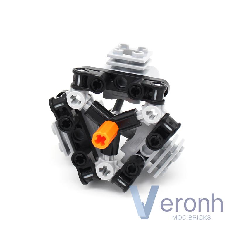 MOC 3 Cylinder Radial Engine Model Building Blocks Compatible PF Kit 2850 2851 2852 2853 Technical Parts Assembly Bricks Kid Toy