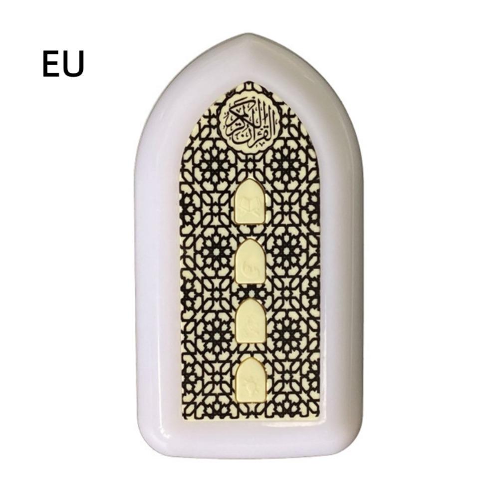 Wall Socket UK/EU Quran Player Multi-color Portable Wall Mount Speaker Mini Interactive LED Atmosphere Light Muslim Daily Pray