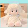 Plush Sheep Rabbit Toy With Polka Dot Bow And Scarf Decoration For Kids Kids Gift And Home Decor