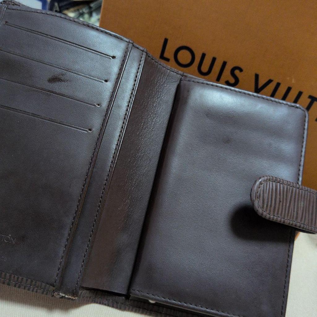 Used LOUIS VUITTON Epi Trifold Wallet Brown