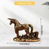 Brass Figurine, Sculpture for Table Decoration, Small Ornament Desk