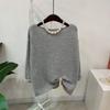C S In The Room Boat neCk Long Sleeve Knit 5 Color