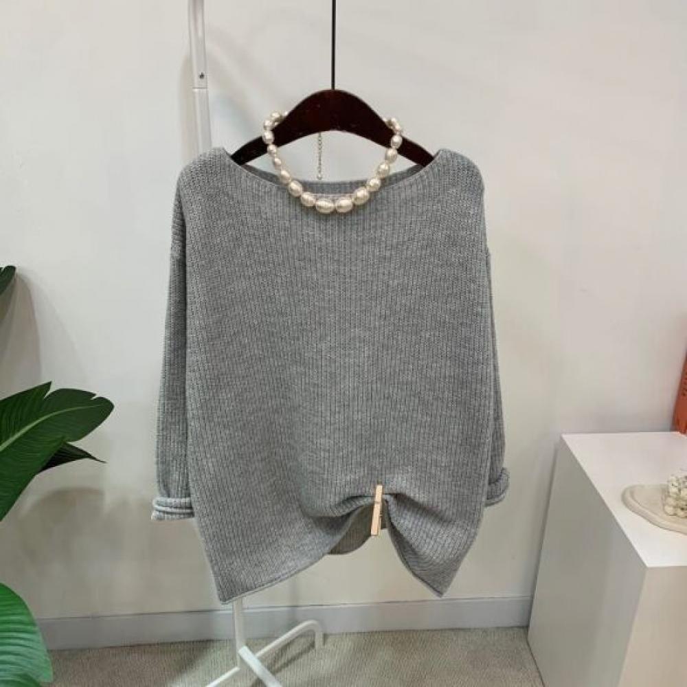 C S In The Room Boat neCk Long Sleeve Knit 5 Color