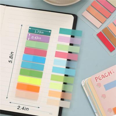 107 Packs Index Tabs Self Adhesive Page Markers Transparent Waterproof Sticky Notes Classify Files Flags Planner Stickers