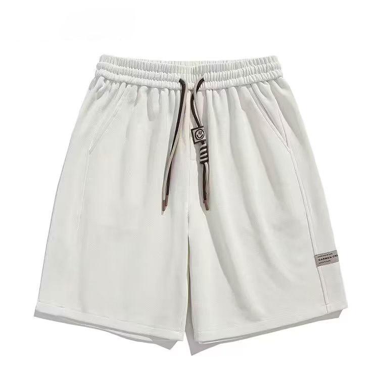 

Спортивные шорты на шнурке, летние, мужские и женские, повседневные, свободные, с пятью точками, модные брендовые, средние брюки M белый