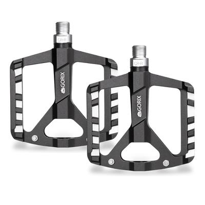 GORIX Plochý 3 hladký ľahký široký tenký kolíkový matný pre cestné, cross, horské a iné bicykle Pedále, Pedále, Ložiská, Rotácia, Hliník,