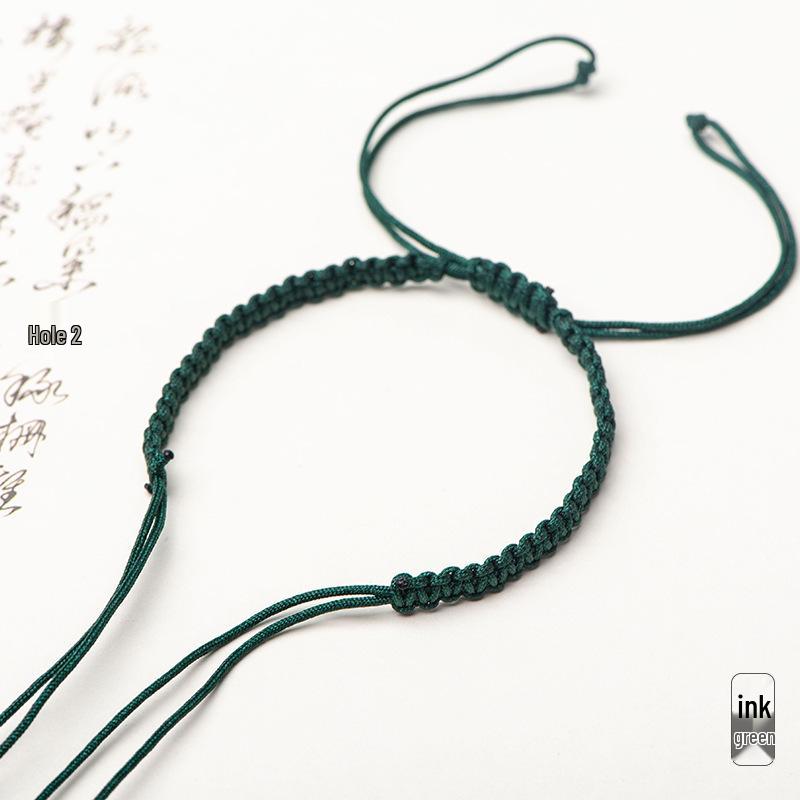 

Браслет ручной работы в стиле DIY с дизайном плоского узла и бусинами-переносками G14