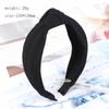 Cross-Knotted Solid Color Fabric Headband