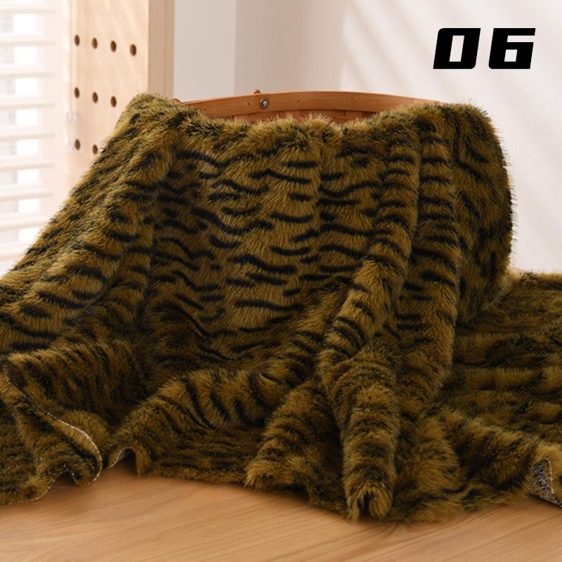50*160cm Imitation Mink Fur Fabric High-grade Printing Plush Fur Fabric For DIY Sewing Garment Doll Clothes Carpets Photo Props