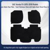 Dustproof, Wear-Resistant Nylon Car Floor Mats for Honda Fit (2015-2019) - Black