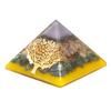 Orgonite Pyramid Tree Gold Base Copper Crystals 70mm