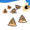 9 Pcs Diy Christmas Tree Assembled Earrings Mold Crystal Epoxy Diy Decorative Pendants Jewelry Resin Mold for Crafts