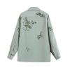 2025 Fall Women's Long Sleeve Loose Embroidered Shirt