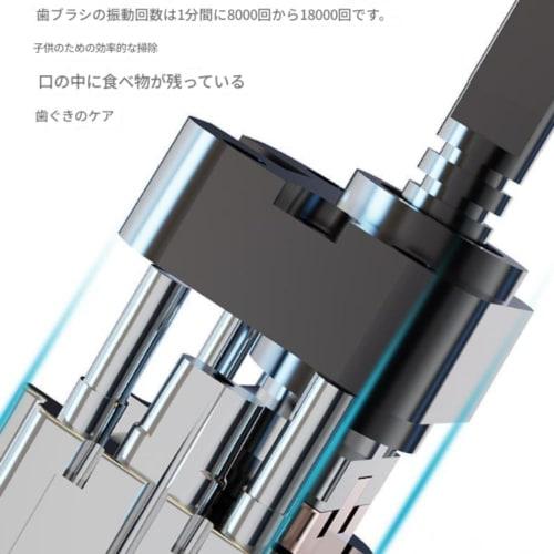 Fiyyuga Kids' Toothbrush, U-Shaped Automatic Toothbrush, Silicone, USB Rechargeable, Waterproof, and Quiet (Green, Ages 6-12)