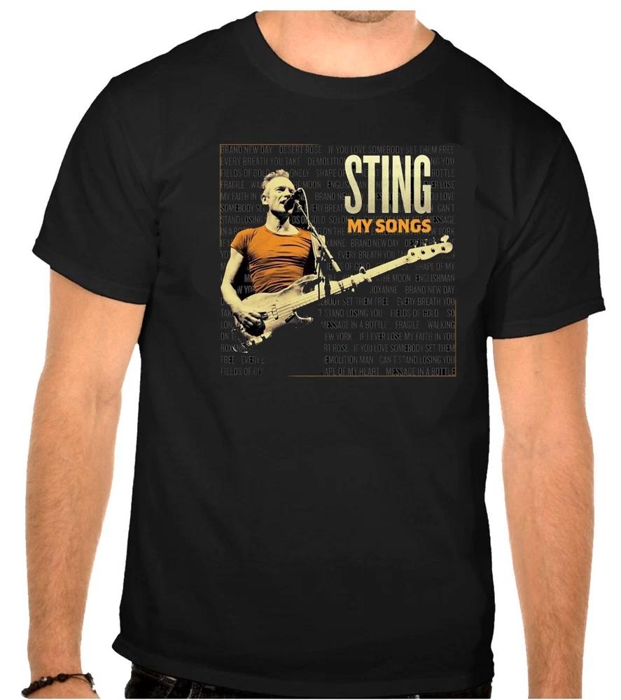 Sting Rock Music Logo Black Tshirt 1207