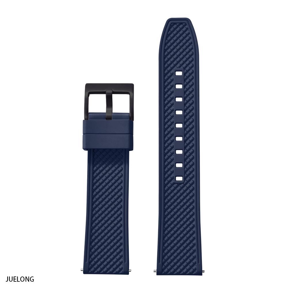 New Design HAISCH FKM Rubber Watch Strap 18mm 20mm 22mm 24mm Bullet Shape Quick Release Watch Bands Diving Waterproof Wristbands