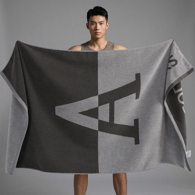100% Cotton Thickened Quick-Dry Bath & Beach Towel - Enlarged & Premium Quality for Men