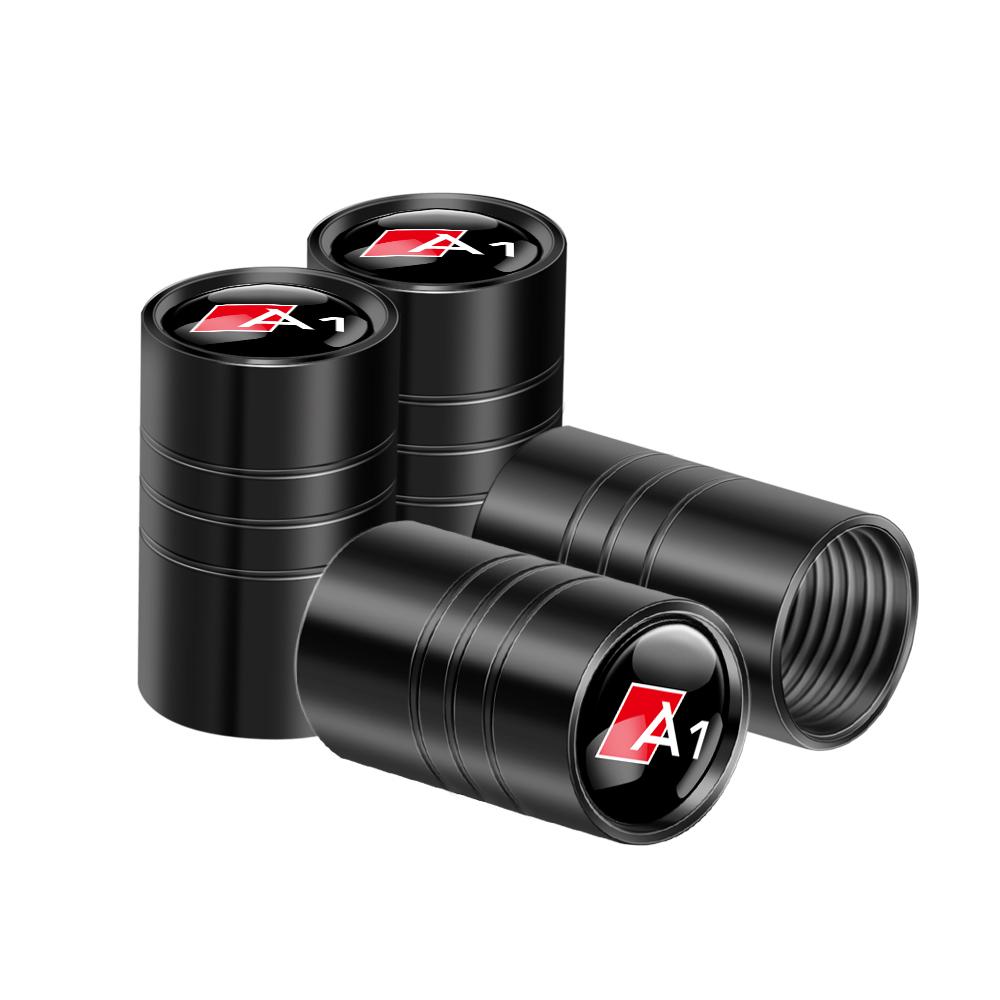 4pcs Metal Car Wheel Tire Valve Cover Stem Dust Protection Accessories for AUDI RS S SLINE quattro A1 A4 A3 A6 Q3 Q7 TT Q1 Q2