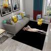 3D Sphynx Cat Carpet Cute Hairless Cat Rugs for Children's Bedroom Living Room Decor Carpet Kitchen Bathroom Non-Slip Area Mats