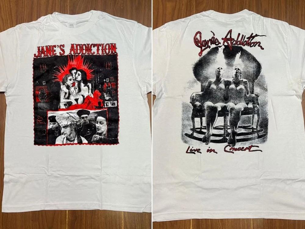 

Jane#039s Addiction Live In Concert 1990s T Shirt Full Size S5XL ZL694 Unisex T-Shirt XXL
