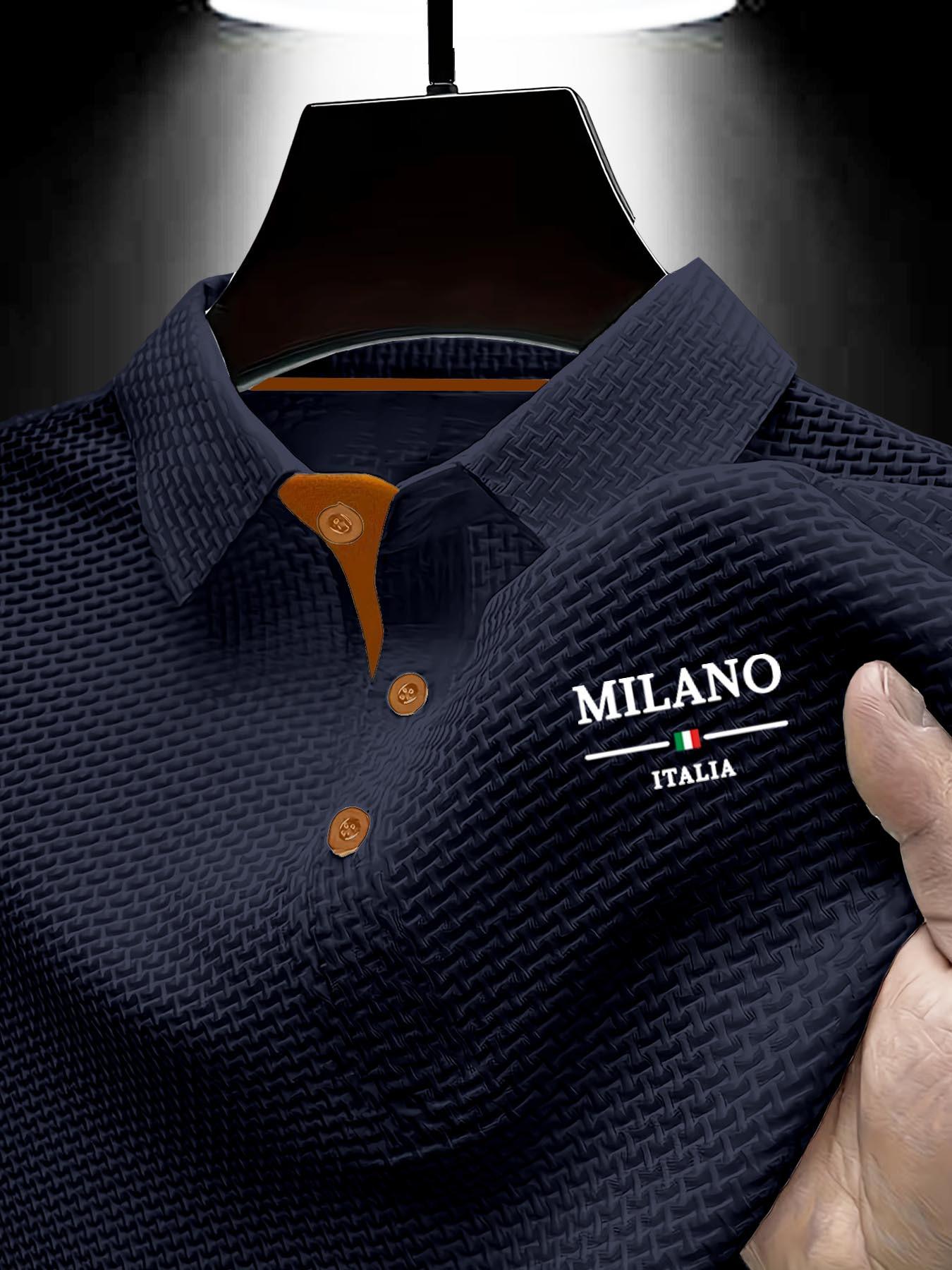 Trends Clothing Heren Business Casual T-shirt met Korte Mouwen, Huidvriendelijk & Comfortabel Poloshirt voor Mannen met een Kraag En Korte Mouwen L marineblauwe kleur