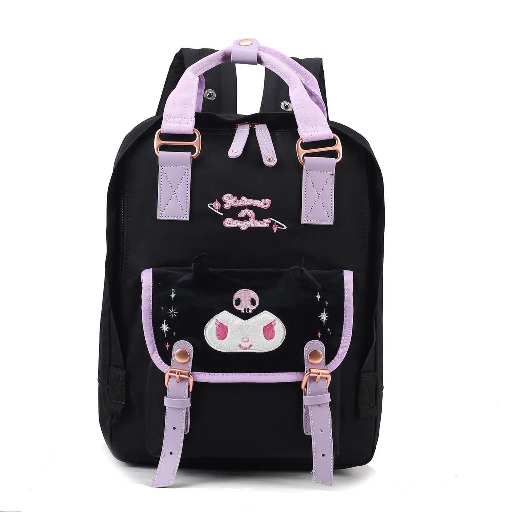 

Donut Backpack For Kids With Nylon Material For School Use Characters Included)** L чёрный