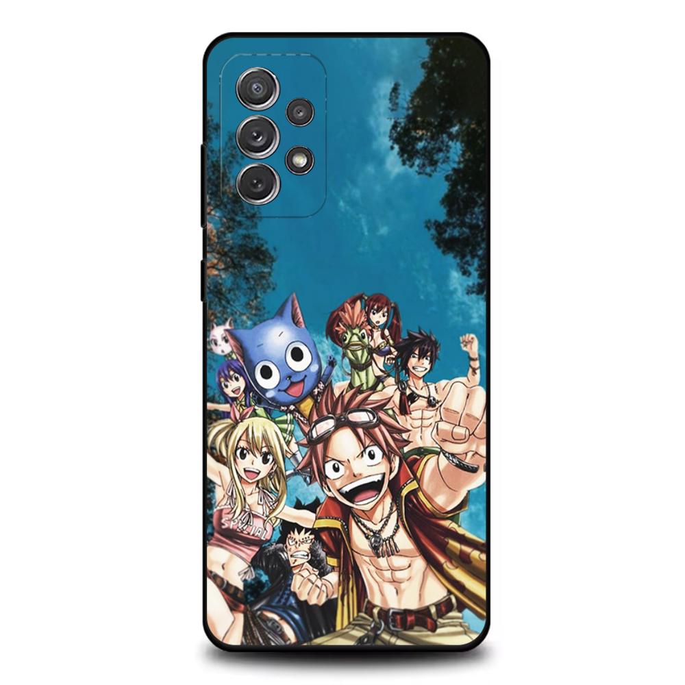 Fairy Tail Natsu Dragneel Phone Case For Samsung S25,S24,S21,S22,S23,S30,Ultra,S20,Plus,Fe,Lite,Note,10,9,5G Black Cover
