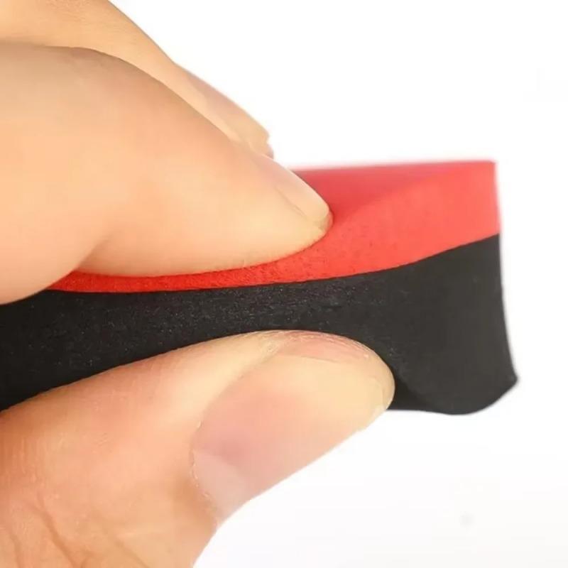 Roter Tischtennisschläger-Reinigungsschwamm, Weicher Gummi-Radierbürste für Ping-Pong-Schlägerpflege, Staubschutz-Reinigungszubehör-Set
