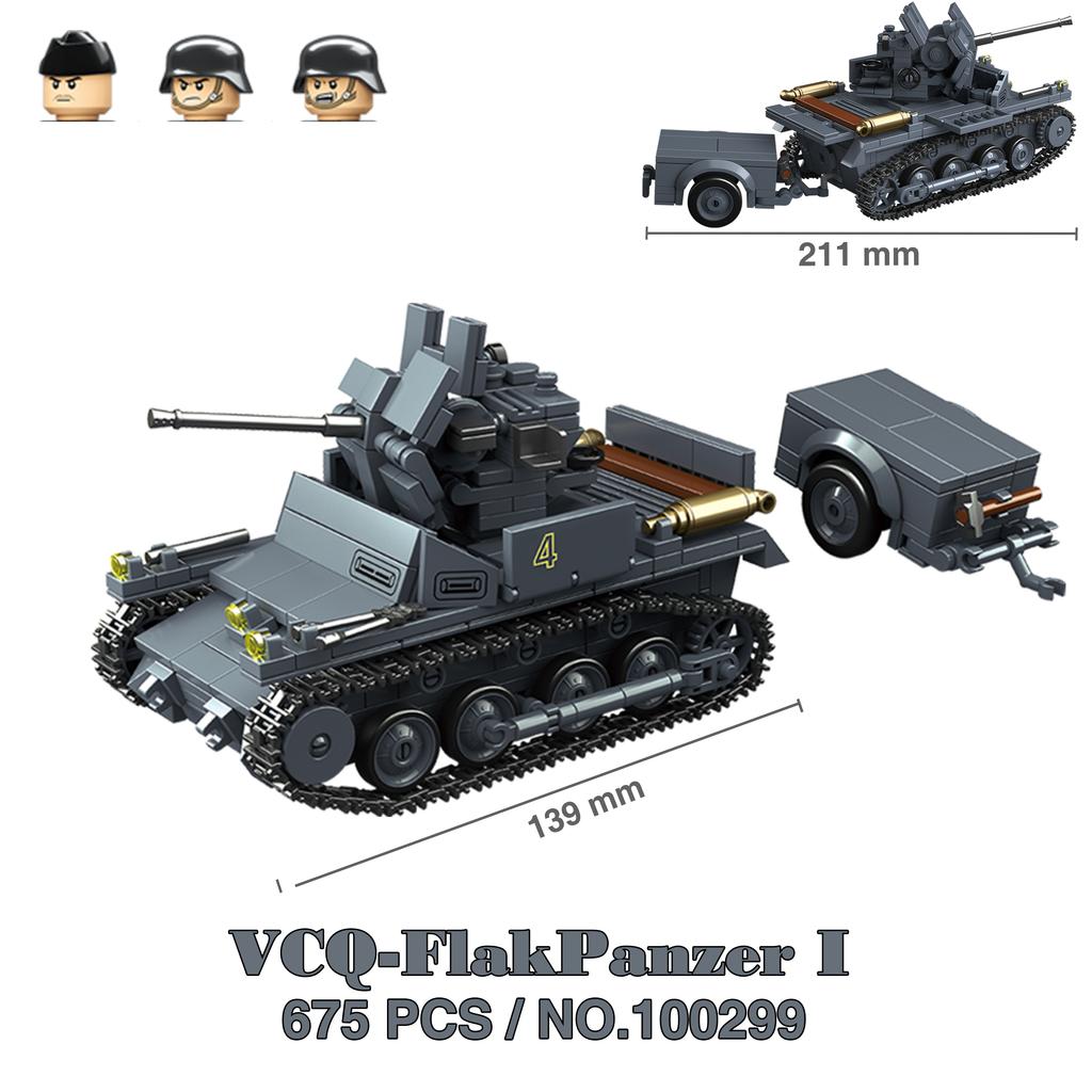 Military Tanks Stuart SdKfz251 PanzerVI Sherman US Army Quan Guan Soldier Figure Building Block Brick Model, DIY Assembly Milita