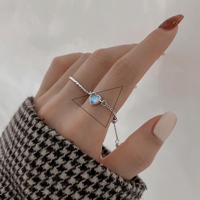 Ventfille Bague Anneau Couleur Cuivre Timbre Pour Femmes Fille Cadeau Multicouche Rétro Chaîne Rectangulaire Noire Bijoux Dropshipping