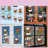 Window Christmas Decorations Pvc Static Sticker Arctic Bear Santa Reindeer Claus