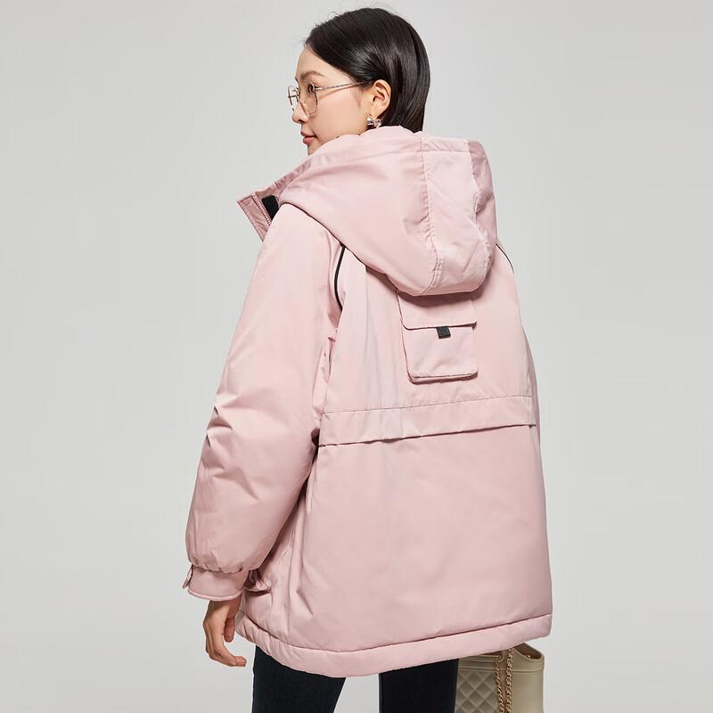 Tatu Women's Multi-Pocket Hooded Down Jacket