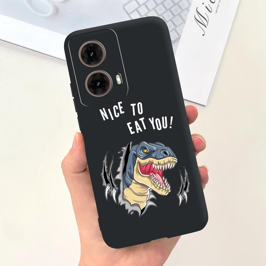 For Motorola Moto G85 Soft TPU Phone Case Silicone Luxury Cute Cat Panda Animals Painted Cover For Motorola G85 MotoG85 Fundas