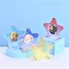 Aesthetic Gradient Color Stars Acrylic Round Metal Badge Holder Anime Character Souvenir Badge Display Storage Dustproof Stand