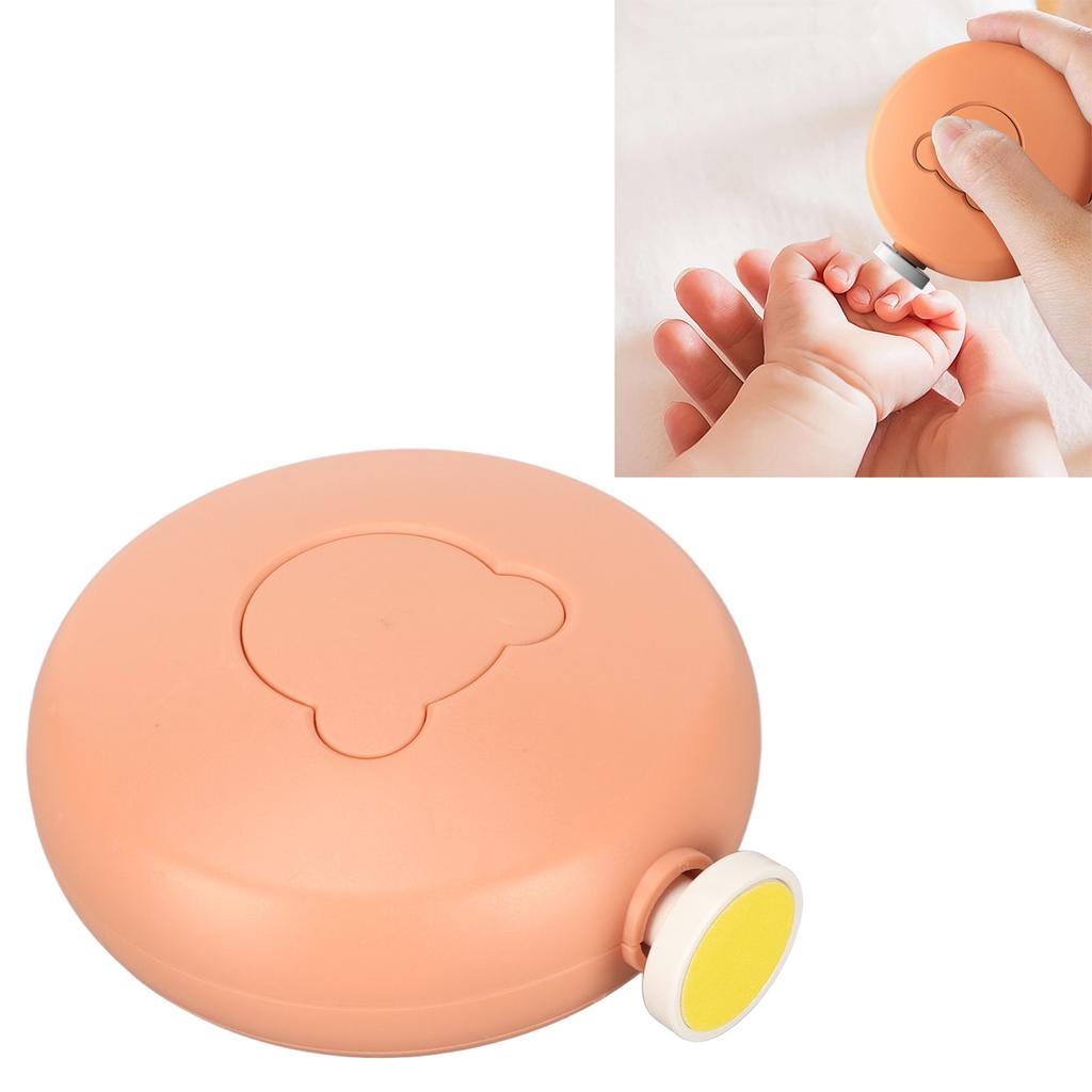 Baby Nail Trimmer Safe Rotate Electronic Baby Nail File with 6pcs Grinding Heads for Children