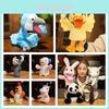 Large Size Farm Animal Puppet Toy Soft And Fluffy Bunny Donkey Panda Unicorn Rooster