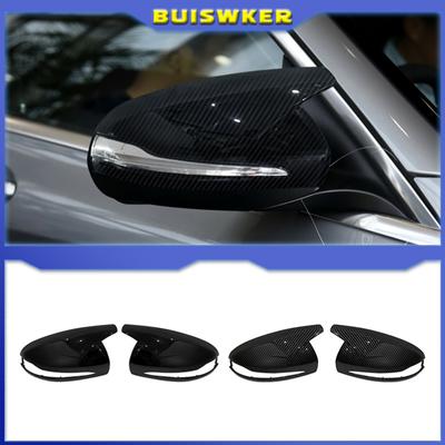 Carbon Fiber Look Door Mirror Cap Covers for Mercedes B C E S CLS GLA GLB GLC W205 W247 H247 X247 X253 C253 W222 C217 W213 C257
