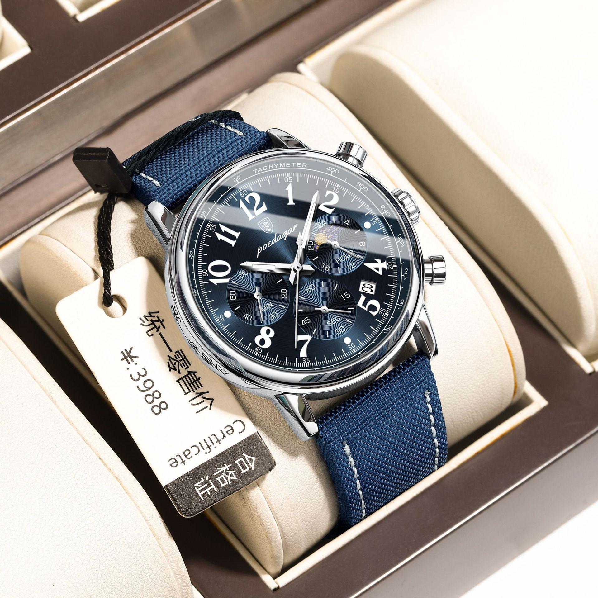 Watch Timing Multifunctional Luminous Quartz Watch Men S Watch