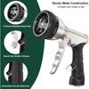 FANHAO Garden Hose Nozzle, 100% Heavy Duty Metal Water Hose Nozzle Sprayer with 7 Spray Patterns, High Pressure Hand Sprayer Wit