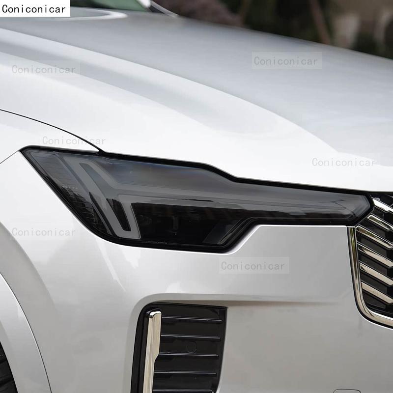 For VOLVO XC90 2025 Car Headlight TPU Protective Film Front Light Tint Change Color Cover Sticker Accessories