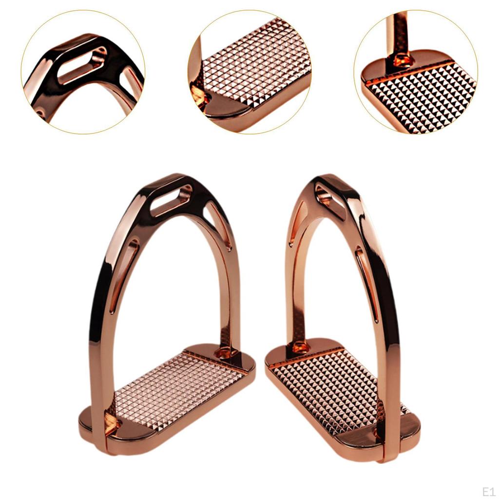 2 sztuki Strzemiona ze stopu aluminium Wymiana Wytrzymałe Łatwe w instalacji Sprzęt jeździecki Jazda konna