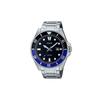MDV-107 Series 200 Meters Waterproof Quartz Movement Stainless Steel Strap Japanese and Korean Watch Men's Watch Black Dial MDV-107D-1A2