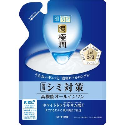 Hada Labo Gokujun Whitening Perfect Gel Medicated for Treating Contains White Tranexamic Acid and Two Refill [Quasi-drug] All-in-One - Blemishes,