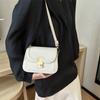 Trendy Fall Women's Crossbody Bag With Unique Lock Closure Versatile Small Purse